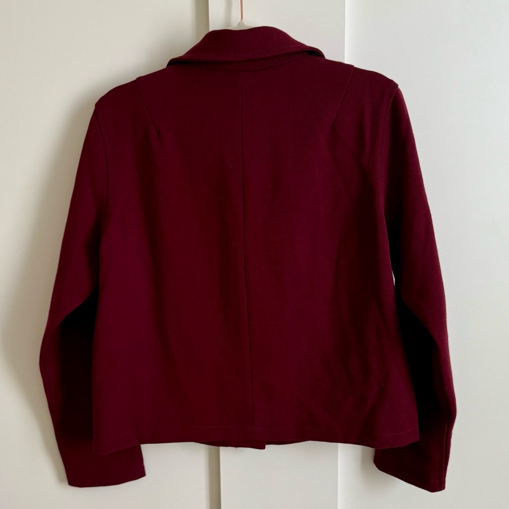 FRNCH Paris Jacket Merlot Coat Contemporary Trend Barn Blazer French Girl Vibe - Picture 4 of 8